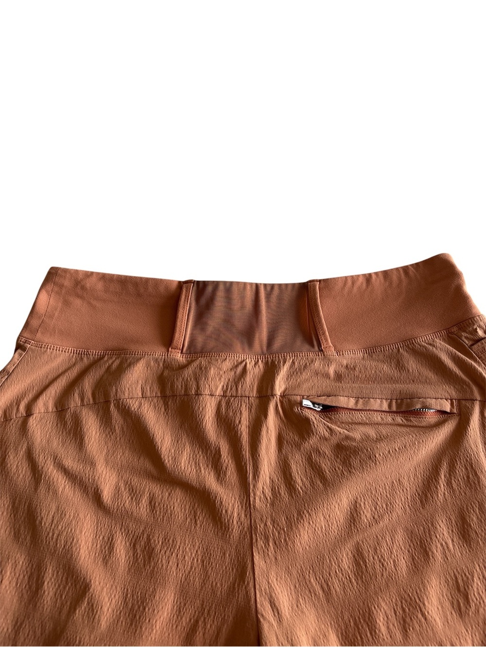 Athleta Women’s Stretch Midi Rise Trekkie North Peach Shorts Size/M - Picture 6 of 12